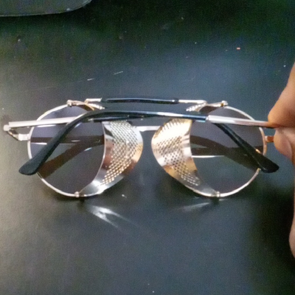 Stylish Black and Silver Sunglasses